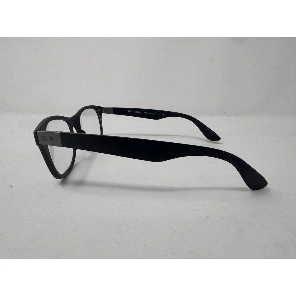 Ray-Ban LITEFORCE RB7032 Eyeglass Frames Only 52-17-145 Black 5204 Italy Made
